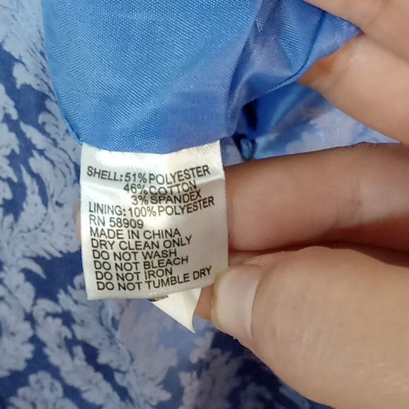 Gianni Bini floral periwinkle pleated dress size medium - Picture 7 of 11